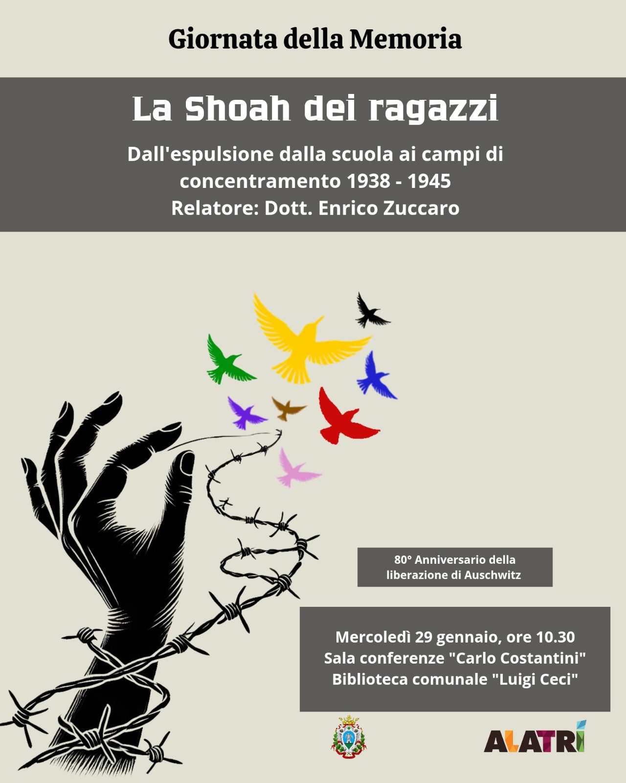 Ad Alatri la conferenza "La shoah dei ragazzi. Dall'espulsione ai campi ...